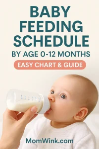 Baby Feeding Schedule by Age 0-12 Months – Easy Chart & Guide