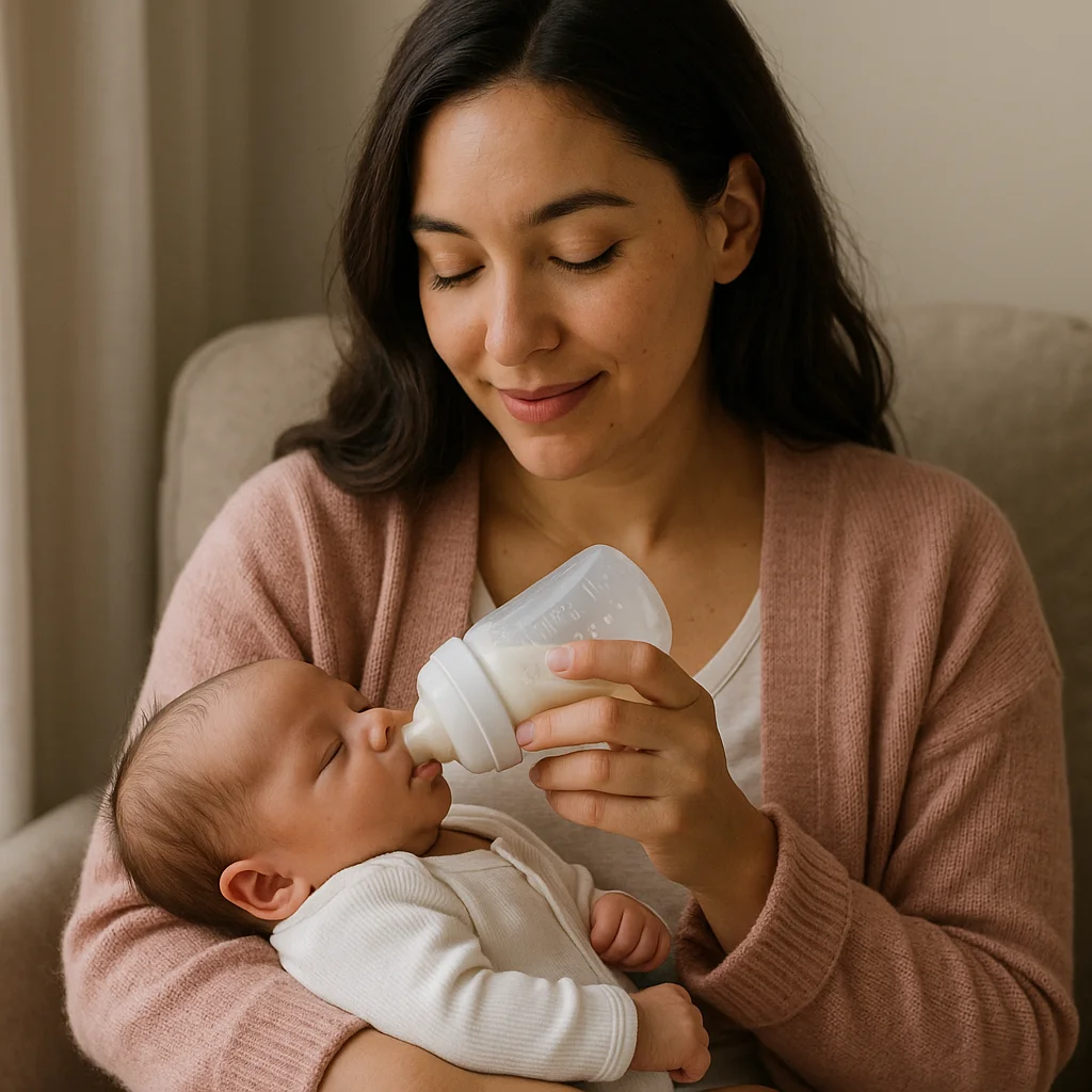 baby feeding schedule by age 0-12 months hero image